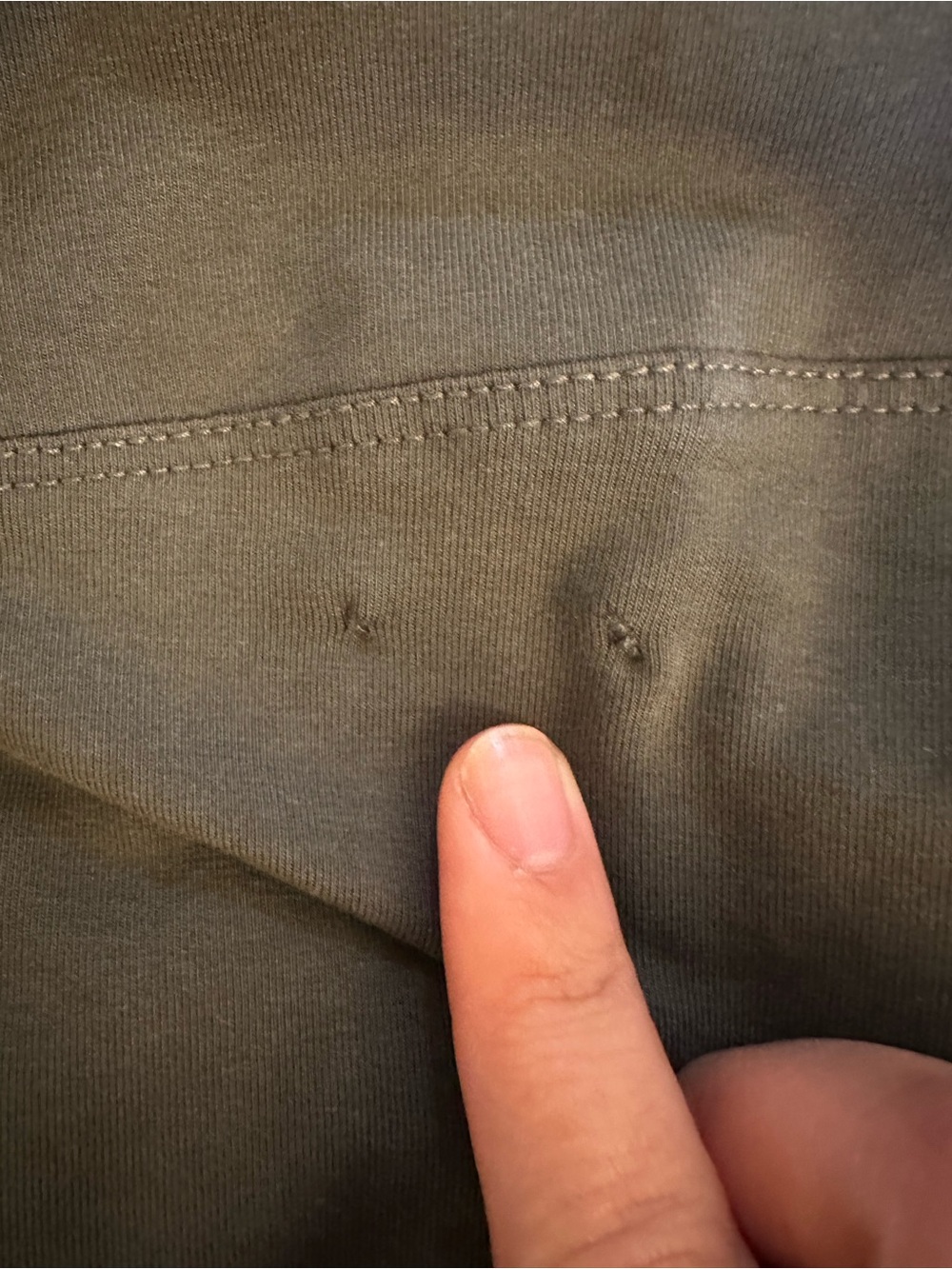 New W/ Imperfections Pact Sz L Green Organic Cotton 7/8 Leggings Back Pocket - Picture 8 of 10